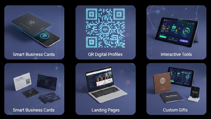 Smart business card presentation designs from the company profile